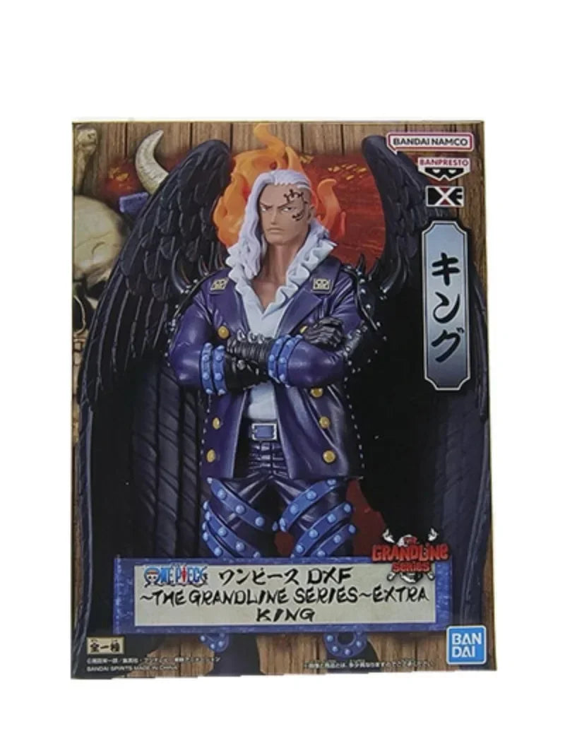 In stock Bandai original Anime One Piece DXF King 17cm PVC Figuer Action Figures Collection Model Toys