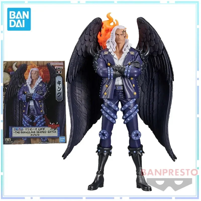 In stock Bandai original Anime One Piece DXF King 17cm PVC Figuer Action Figures Collection Model Toys