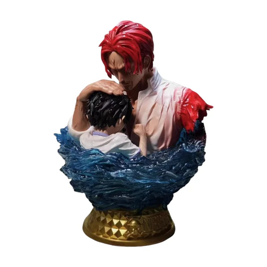 Figure - Shanks and Luffy’s Straw Hat