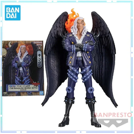 In stock Bandai original Anime One Piece DXF King 17cm PVC Figuer Action Figures Collection Model Toys
